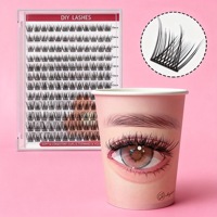 Cils en grappe professionnels résistants à l'eau et à la transpiration - Tenue forte, faux cils imperméables pour les nageurs, cils dramatiques.