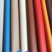 Cuir PVC grainé Napa écologique de 1,0 mm d'épaisseur, conforme aux normes européennes, doux, résistant à l'abrasion ; disponible en plusieurs couleurs