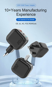 EU Plug USB Type C PD 3.0 Fast Charging <strong>Power</strong> <strong>Adapter</strong> 20W 25A <strong>Output</strong> Current Wall Charger LED Light for Home Laptops OVP OTP - Product Image 3