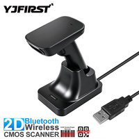 Escáner Inalámbrico Portátil YJFIRST 2D 1D, Lector de Códigos QR y de Barras con Cable USB para Tiendas, Supermercados, Almacenes e Inventario