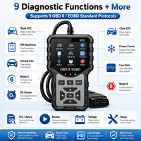 Outil de diagnostic OBD2 V511 pour voitures, lecteur de codes de panne du moteur, effacement des DTC, scanner de données en temps réel, outil de réparation automobile, 8 langues