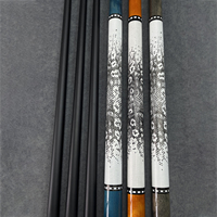 Tongkat Snooker Serat Karbon Sambungan Baja Tahan Karat Berkualitas Tinggi |   2-Piece 19oz 147cm Dapat Disesuaikan Secara Massal