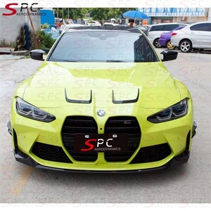 Pièces de garniture de pare-chocs avant en Fiber de carbone Style SPC MP pour BMW M3 <span class=keywords><strong>M4</strong></span> volets avant en Fiber de carbone pour BMW G80 G82 G83 séparateur avant - Product Image 6