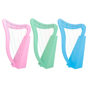 Vente en gros Harpe lyre 15 cordes-Petite harpe en bois massif avec échelle de 15 notes pour débutants et professionnels - Product Image 2