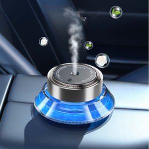 Purificateur d'air de voiture en verre, diffuseur d'arômes pour voiture avec technologie ultrasonique, démarrage et arrêt automatiques, contrôle à trois vitesses, éclairage d'ambiance - Product Image 4