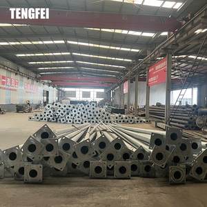 מחיר זול עמוד תאורה רחוב עמוד פלדה מגולוונת חיים ארוכים - Product Image 3