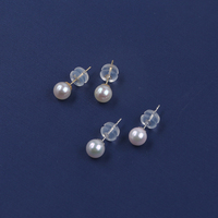 Pendientes de Perlas del Mar del Sur Akoya, Chapados en Oro de Grado AAA, para Mujer