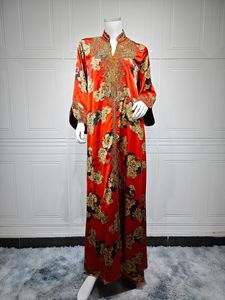 Abaya Musulmana para <span class=keywords><strong>Mujer</strong></span>, Vestido Largo Bordado con Estampado Floral, Ropa Islámica, Caftán Árabe, Túnica <span class=keywords><strong>de</strong></span> Moda, Vestido para <span class=keywords><strong>Mujer</strong></span> <span class=keywords><strong>de</strong></span> Talla Grande - Product Image 6