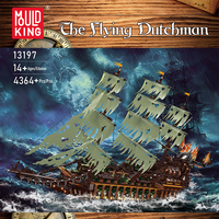 Mould King 13197S 4459PCS Le Bateau Le Hollandais Volant, Ensemble de Briques de Construction, Modèle MOC, Jouet Technique en Plastique, Cadeau Moderne pour les Fêtes