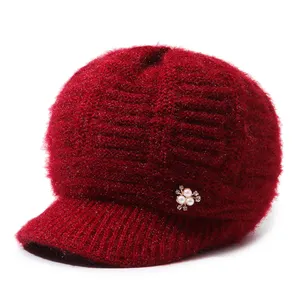 High Quality Outdoor Bowler Hat Knitted Casual Fashion Luxury Hats For Women Hat