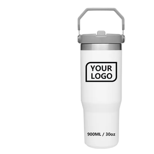 Taza de Viaje de Acero Inoxidable de Doble Pared con Aislamiento al Vacío, 30oz, Acabado Brillante, Asa Colorida, Mantiene la Temperatura de 6 a 12 Horas, Envío desde Almacén en EE. UU. - Product Image 5
