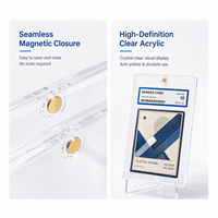 Étui rigide transparent de qualité supérieure pour cartes gradées, épaisseur 6 mm, forme rectangulaire, options personnalisables pour l'affichage et le rangement des cartes à collectionner