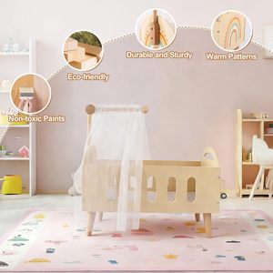 Baby Doll Bunk Beds Doll <strong>Cribs</strong> for 18 Inch Dolls Wooden Doll Beds <strong>Cribs</strong> Fits <strong>American</strong> Girls (Wood 2 Pcs Beds) - Product Image 5