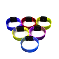 Bracelet LED personnalisé en usine, bracelet LED étanche clignotant pour événements, festivals, concerts et fêtes