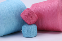 Fil mélangé anti-boulochage 72% Viscose 28% PBT Forme du noyau à haute torsion-Reste et doux