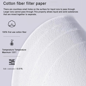 WEIAI Langsames/mittleres/schnelles Labor filterpapier Qualitative Analyse 7/9/11/12,5/15/18cm Qualitatives Filterpapier labor - Product Image 5