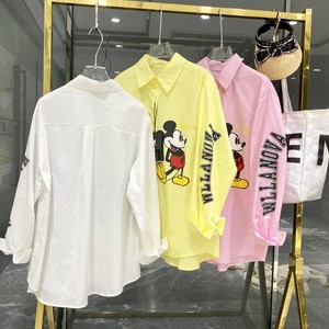 Estilo reductor de edad lindo patrón de letras de dibujos animados de gran tamaño High Street trece líneas primavera nueva <span class=keywords><strong>moda</strong></span> Casual Oficina largo T5304 - Product Image 4