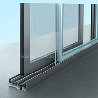 Ventanas Corredizas de Aleación de Aluminio con Doble Acristalamiento, Impermeables e Insonorizadas, Diseño Moderno para Viviendas, Marca EBON
