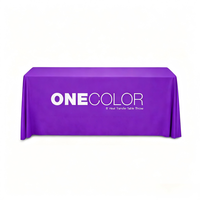 Housse de table personnalisée avec logo, drapé ample en polyester 300D, 1,2 m, 1,8 m, 2,4 m, pour salons professionnels, expositions, événements et publicité