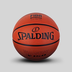 Balón <span class=keywords><strong>de</strong></span> <span class=keywords><strong>Baloncesto</strong></span> <span class=keywords><strong>Spalding</strong></span> Oficial <span class=keywords><strong>de</strong></span> Goma Número 7, Certificado por la Asociación <span class=keywords><strong>de</strong></span> <span class=keywords><strong>Baloncesto</strong></span> FIBA, Talla 5 para Niños y Jóvenes, para Exteriores, 84-421Y, Sin Número - Product Image 1