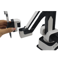 Bras robotisé de bureau tout-en-un de luxe Rotrics DexArm haute précision, charge utile de 500 g, vitesse de 500 mm/s, DC 12V 7A 0,05 mm