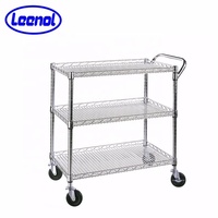 Étagère à bobines Leenol en acier au carbone pour SMD SMT ESD PCB, 5 niveaux, avec chariot de rangement en fil chromé