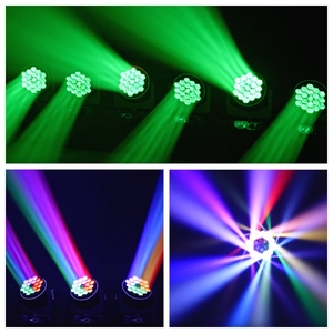 Projecteur de scène étanche 4-en-1 RGBW avec contrôle DMX et zoom, idéal pour mariages, discothèques, événements, spectacles, fêtes, clubs, DJ, bars et théâtres - Product Image 4