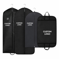 Sac de rangement pliable en nylon pour vêtements, avec logo personnalisé imprimé, pour costume homme, réutilisable, fabriqué par un fabricant OEM.