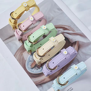 <span class=keywords><strong>Collar</strong></span> de perro de cuero auténtico de lujo con juego de correas ecológico suave y transpirable acolchado para mascotas modernas estilo personalizado - Product Image 6