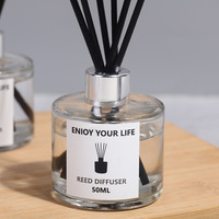 Diffuseur d'arômes personnalisé pour hôtel, bâtonnets en verre faits à la main, écologiques, longue durée, parfum sans alcool, liquide