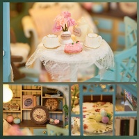 IIECREATE K-1082 Kit DIY Floral Reverie, Puzzle 3D en Bois, Kit Maison Miniature, Serre de Jardin, Jouet en Bois DIY