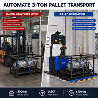 Robot chariot élévateur autonome Junebreath LF4-47 avec navigation laser, précision de 10 mm, recharge automatique par contact pour grandes palettes