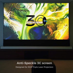 จอโปรเจคเตอร์แบบยกอัตโนมัติสำหรับโฮมซีเนม่า รุ่น Floor up SCREEN PRO 3C สีเทาด้าน ป้องกันรอยขีดข่วน พร้อมรีโมทคอนโทรล ขายตรงจากโรงงาน - Product Image 1
