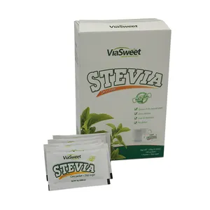 6X rasa manis OEM stevia sachet grosir stevia eritritol blend 1g/2g Stevia sachet dengan label pribadi