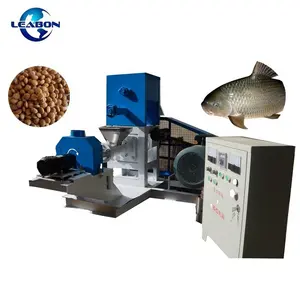 Floating Fish Feed Pellet Making Processing Machine Animal Food Making Cat Dog Feed Extruder Machine For Sale