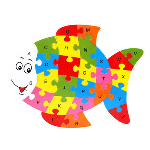Puzzle 3D in Legno <span class=keywords><strong>per</strong></span> <span class=keywords><strong>Bambini</strong></span> con Animali Cartoon, Numeri e Alfabeto, Gioco Educativo Montessori - Product Image 6