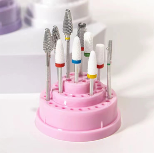 48 fori carburo di tungsteno trapano frese diamantate testa di macinazione <span class=keywords><strong>Mini</strong></span> strumento di stoccaggio frese dentarie scatola di immagazzinaggio - Product Image 3