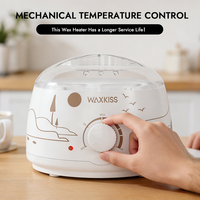 Waxkiss - Calentador de Cera Depilatoria de Diseño Único y Moderno, 500 ml, para Todo Tipo de Cera en Grano, Bloques de Cera y Cera Suave