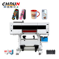 Printer UV DTF All-in-One 60cm dengan Print Head XP600 untuk Bahan Flex & Egg, Printer Kulit, Transfer Stiker Kristal, dan Laminator