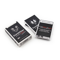 Cartes de jeu de team building, boîte en papier, jeu de 54 cartes pour événements, usage familial, impression professionnelle personnalisée, boîte portable