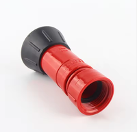 Pistolet d'incendie flexible en plastique rouge pour tuyau d'arrosage