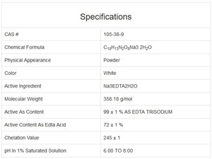 เกลือโซเดียม <span class=keywords><strong>EDTA</strong></span> - Product Image 6