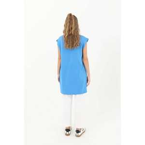 Camiseta de algodón orgánico para mujer Basic Of Soul, manga regular, tejida, ecológica 30725TUN - Product Image 3