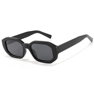 Gafas de Sol Unisex Rectangulares de Acetato, Montura Completa Negra, Protección UV400, Protección Solar para Adultos - Product Image 5