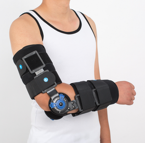 Estabilizador con bisagra para el brazo, soporte de recuperación de lesiones, inmovilizador de codo ajustable de ROM - Product Image 1
