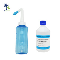 Bouteille de lavage nasal manuelle 300 ml 500 ml sans BPA, Neti Pot, pour rinçage des sinus et nettoyage du nez, pour adultes et enfants