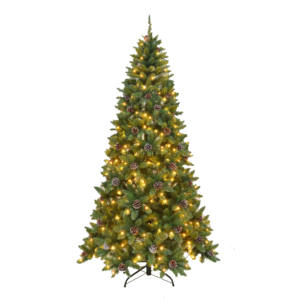 Décorations de noël artificielles, <span class=keywords><strong>sapin</strong></span> de noël pré-éclairé à charnière en <span class=keywords><strong>sapin</strong></span> de noël avec Mini ampoules <span class=keywords><strong>LED</strong></span> - Product Image 5