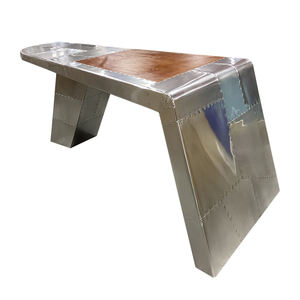 ระดับไฮเอนด์โบราณนักบินเฟอร์นิเจอร์เครื่องบินผู้จัดการโต๊ะผู้บริหารการบินสำนักงานปีกโต๊ะ - Product Image 3