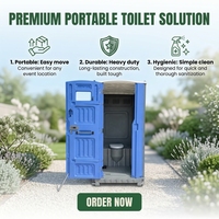 Toilettes mobiles avec douche, cabine de toilettes portable avec lavabo pour le camping et les chantiers