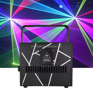 Luz Láser RGB de 10W, Proyector de Haz Láser Animado, Escáner Láser para Discotecas, Fiestas, Bodas, Clubes Nocturnos, Espectáculos de Luces con Efectos Navideños - Product Image 1